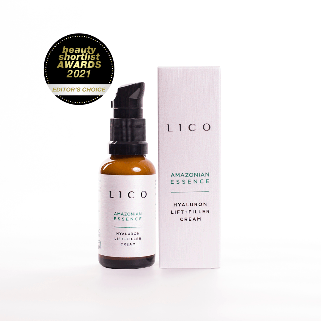 Potente e innovadora Crema Facial Hidratante con Efecto Lifting Alisador. Contiene aceites puros del Amazonas (Burití y Sacha Inchi) ricos en omega 3, 6 y 9.